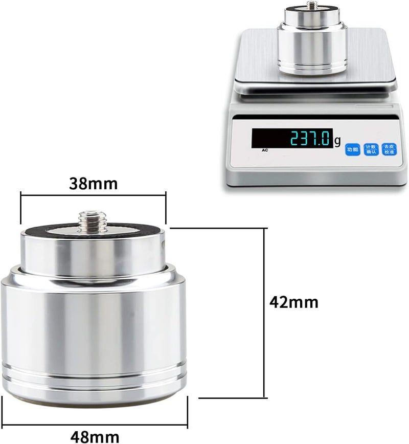 Tertullus 4pcs Aluminum Speaker Isolation Feet Sound Isolation Maglev Feet Speaker Stand Turntable Feet (48mm×42mm) - Image 3